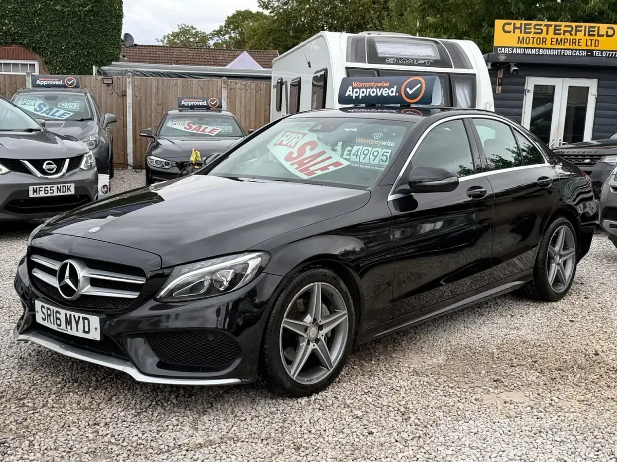 Used Mercedes C220 AMG line 2016 Black Sedan