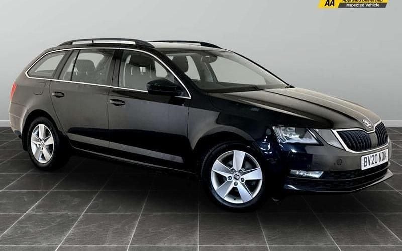 Black Used 2020 Skoda Octavia SE Technology Estate | £10,895 (Good price) - Image 1/2