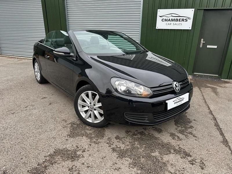 Black Used 2014 VW Golf Cabriolet SE Cabriolet | £6,500 (Fair price) - Image 1/4