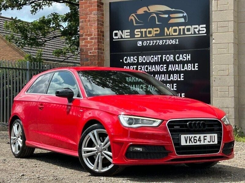 Red Used 2014 Audi A3 S-Line Hatchback | £5,895 (Good price) - Image 1/4