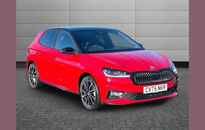 Used Skoda Fabia Monte Carlo 147 HP (108 kW) 2025 Velvet red metallic black magic pearl effect Hatchback