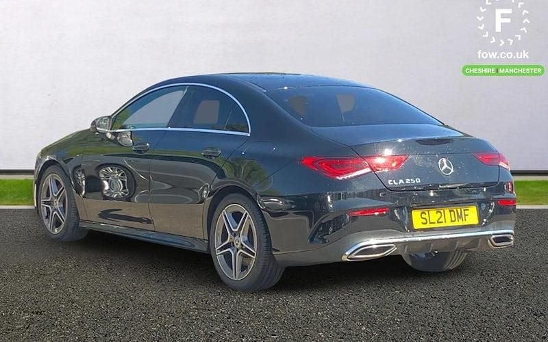 Used Mercedes CLA250 AMG line 224 HP (164 kW) 2021 Black Coupe