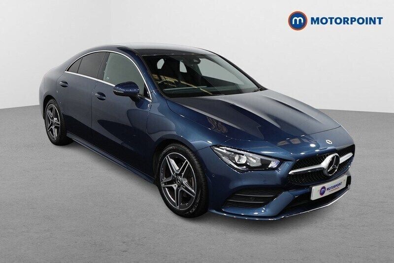 Blue Used 2021 Mercedes CLA180 AMG line Sedan | £23,499 (Good price) - Image 1/4