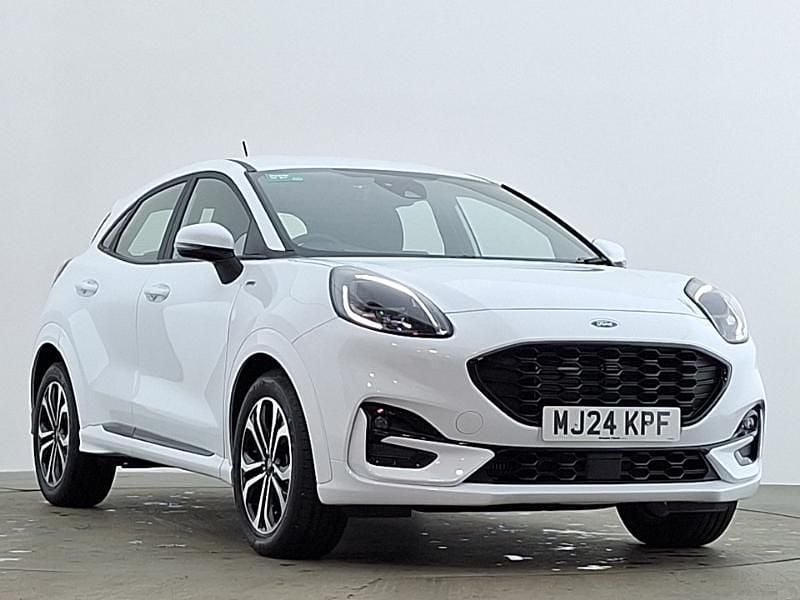 White New 2024 Ford Puma Gen-E ST-Line Hatchback | £21,298 - Image 1/4