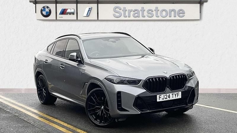 Grey Used 2024 BMW X6 M Sport SUV | £61,799 (Expensive) - Image 1/4