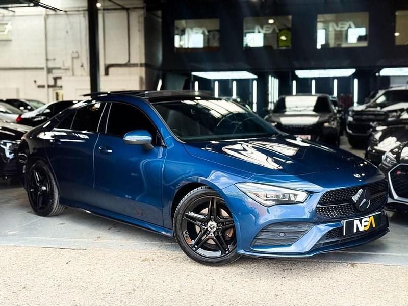 Blue Used 2020 Mercedes CLA180 AMG Line Premium Plus Sedan | £23,995 (Fair price) - Image 1/3