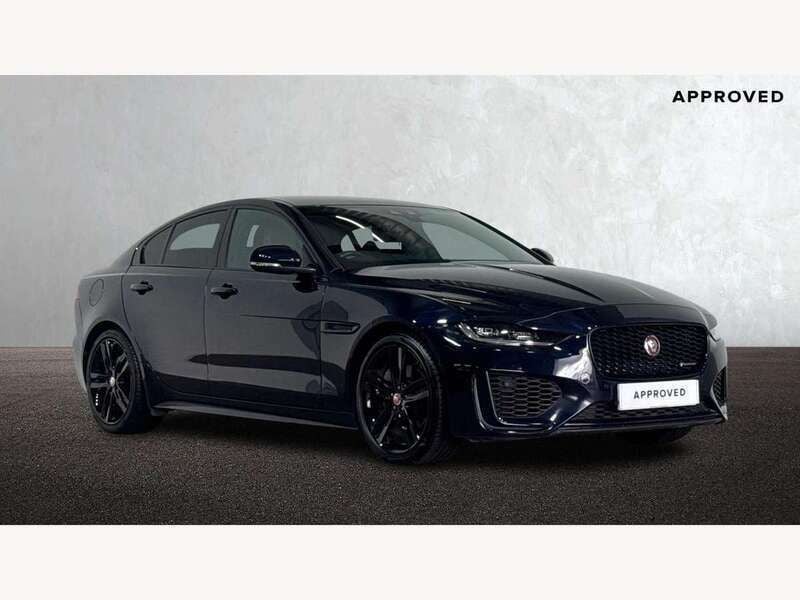 Portofino blue Used 2019 Jaguar XE R-Dynamic Sedan | £18,695 (Fair price) - Image 1/4