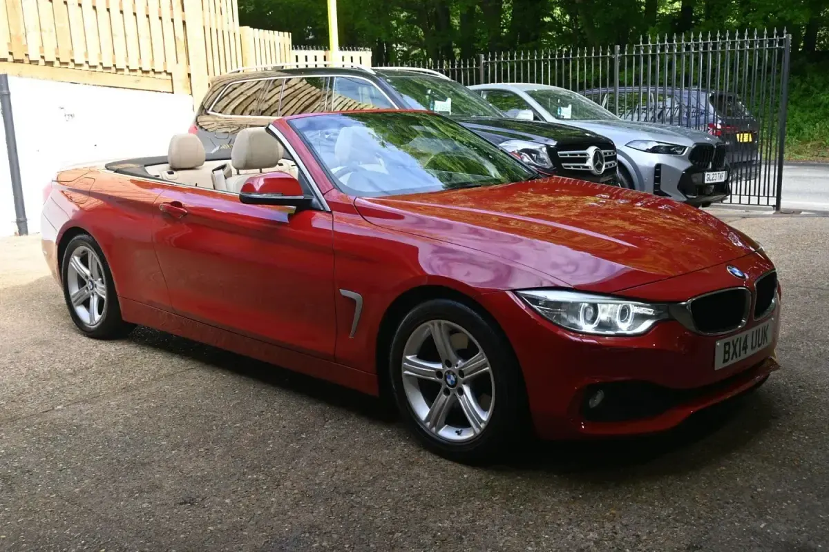 Usado BMW 428 2014 Rojo Descapotable