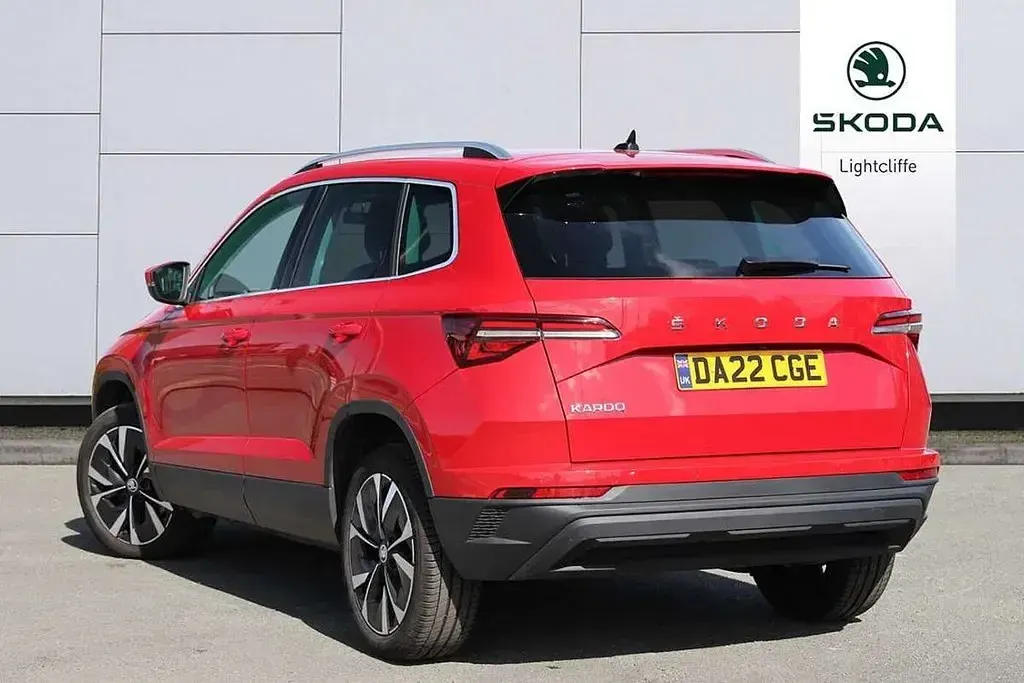 Used Skoda Karoq SE L 150 HP (110 kW) 2022 Velvet red metallic SUV