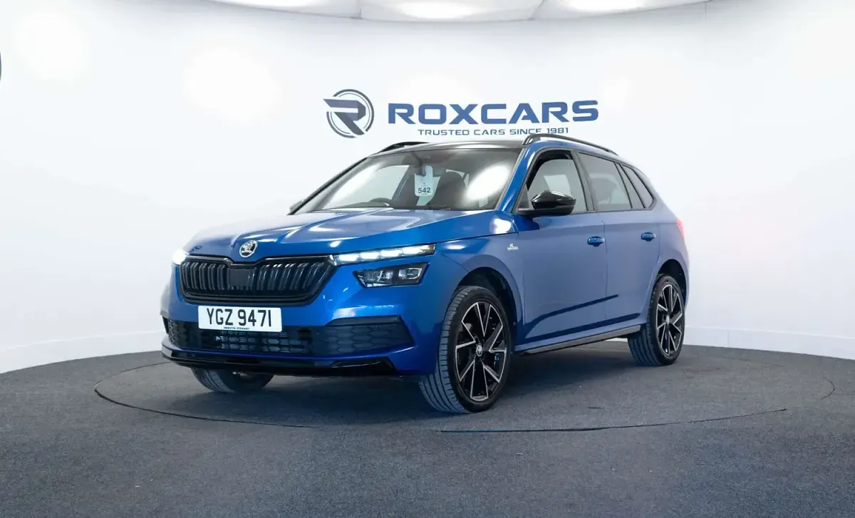 Used Skoda Kamiq Monte Carlo 110 HP (80 kW) 2023 Blue SUV