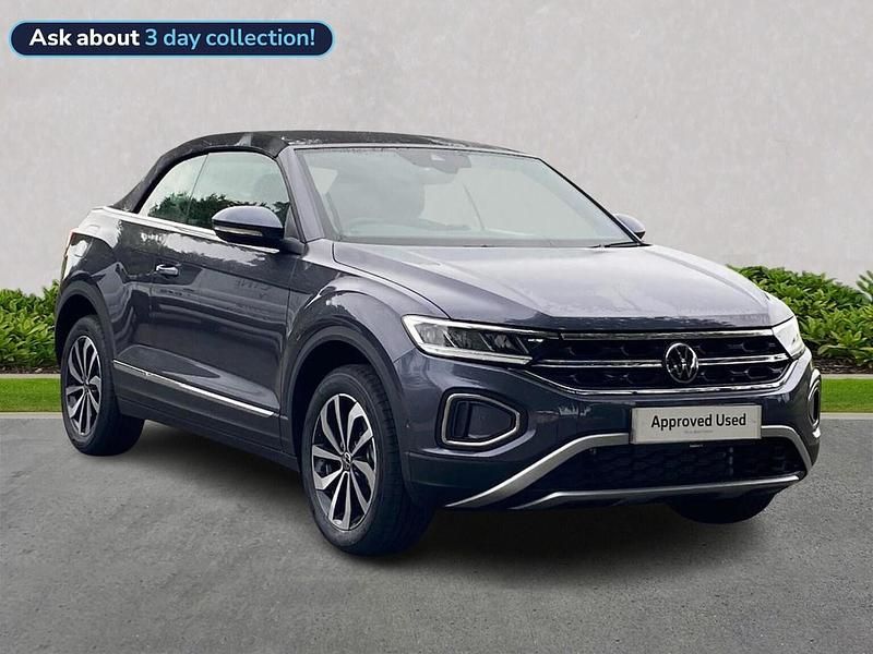 Grey New 2025 VW T-Roc Cabriolet Style Cabriolet | £29,906 (Good price) - Image 1/4