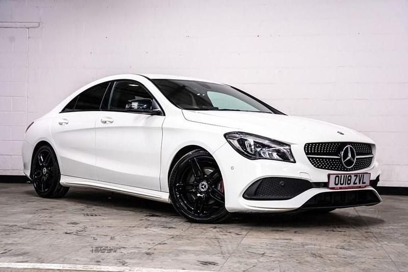 Used Mercedes CLA200 AMG line 136 HP (100 kW) 2018 White Sedan