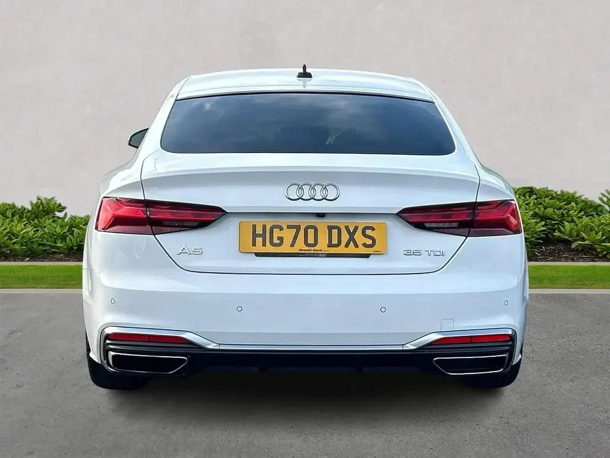 Used Audi A5 Sportback S-Line 163 HP (119 kW) 2020 White Hatchback