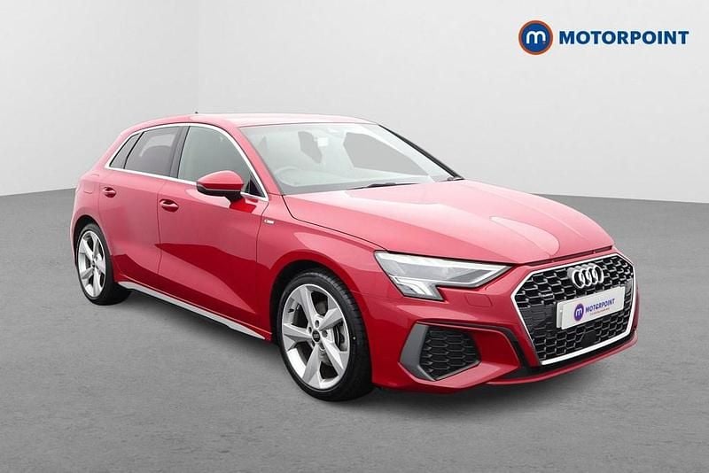 Red Used 2022 Audi A3 S-Line Hatchback | £25,349 (Good price) - Image 1/4