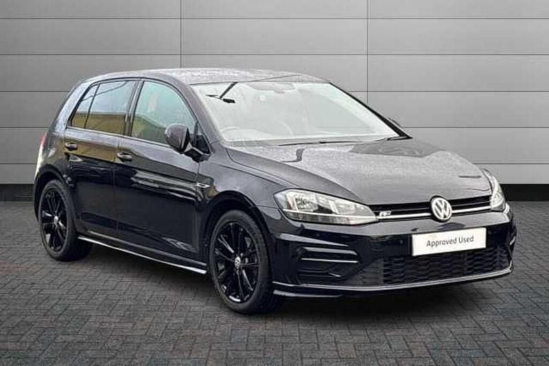Black Used 2019 VW Golf VII R-line Hatchback | £15,795 (Good price) - Image 1/4