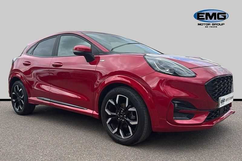 Red Used 2022 Ford Puma ST-Line X Hatchback | £17,599 (Fair price) - Image 1/3