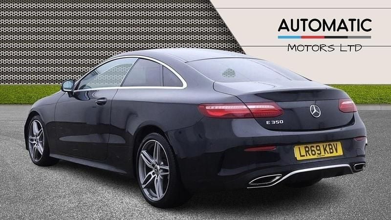 Used Mercedes E350 AMG line 313 HP (230 kW) 2019 Black Coupe