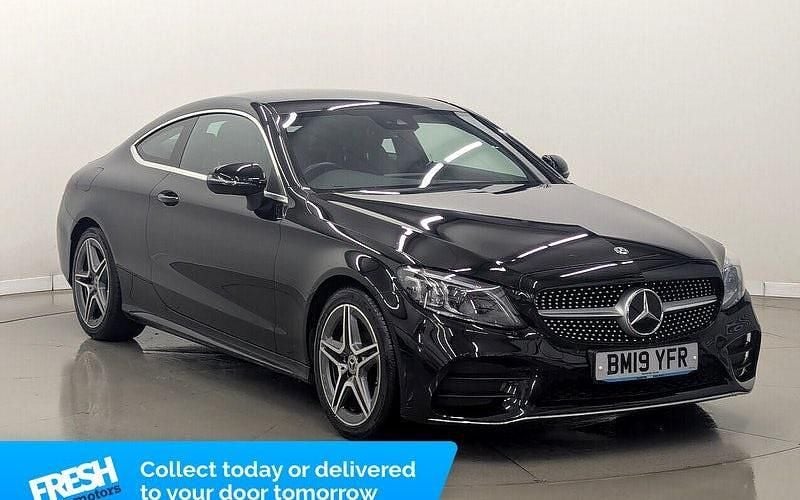 Used Mercedes C200 AMG Line Premium 184 HP (135 kW) 2019 Black Coupe