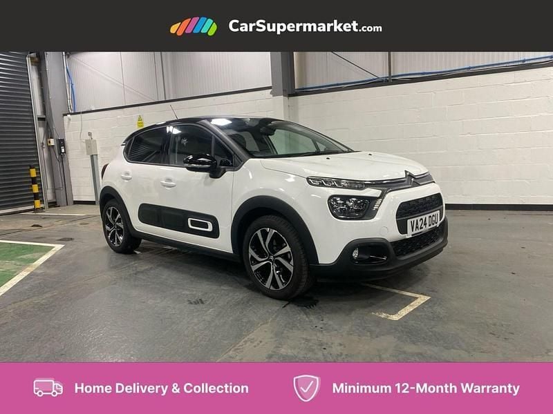 White Used 2024 Citroën C3 PureTech Hatchback | £15,697 (Fair price) - Image 1/4