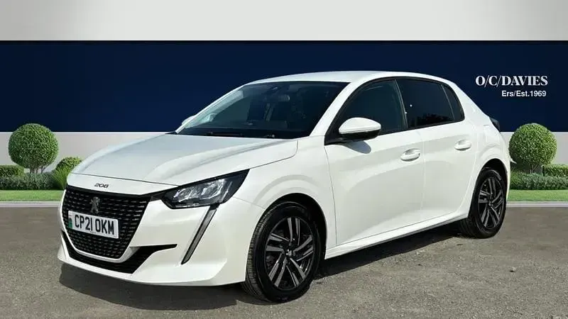 Used Peugeot 208 Allure Premium 75 HP (55 kW) 2021 White Hatchback