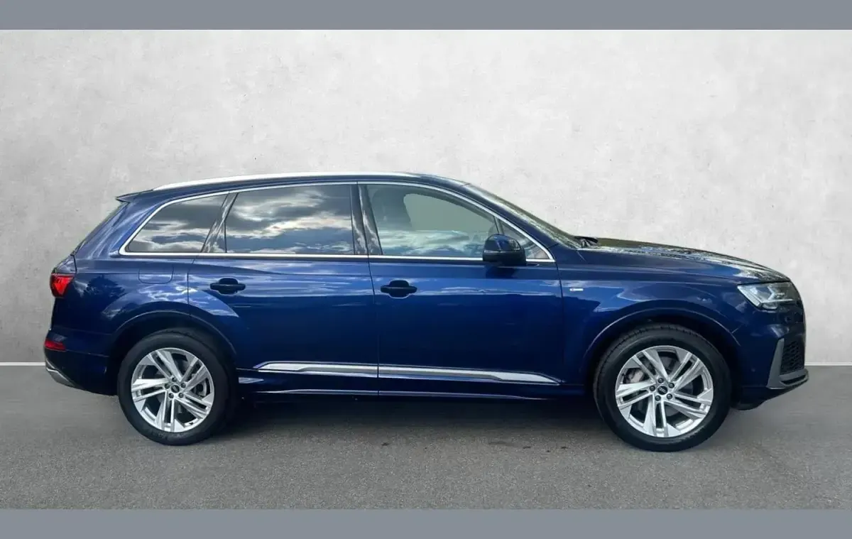 Begagnad Audi Q7 S-Line 340 HK (250 kW) 2023 Blå SUV
