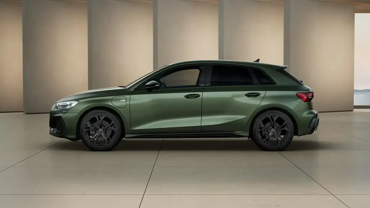 New Audi A3 Sportback Black Edition 2026 Green Hatchback