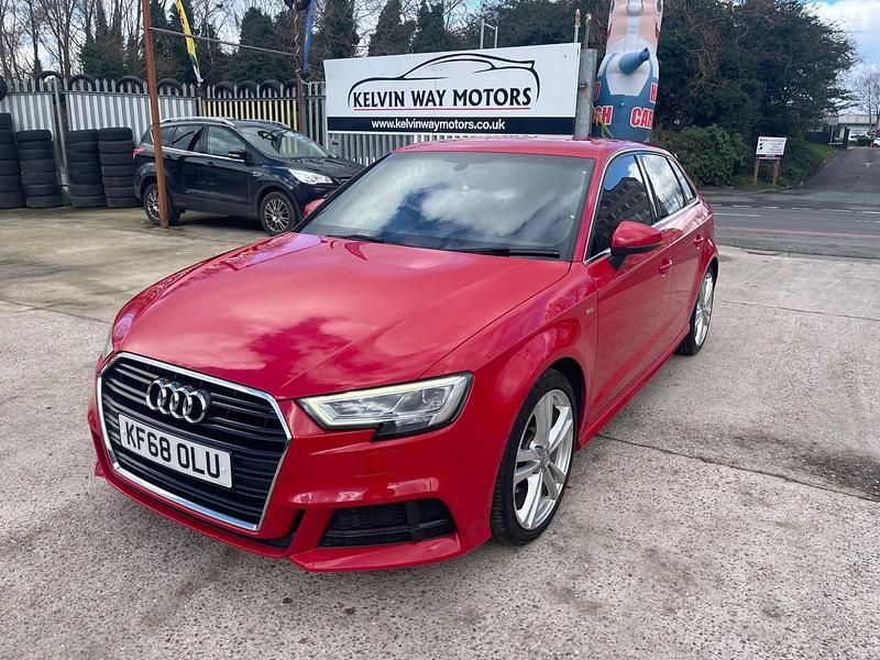 Used Audi A3 Sportback S-Line 116 HP (85 kW) 2019 Red Hatchback