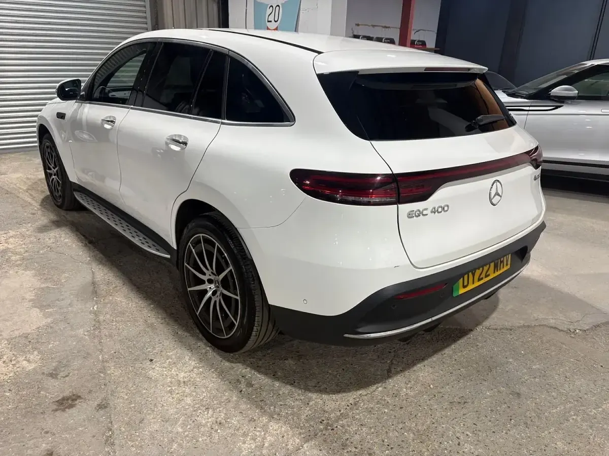 Used Mercedes EQC400 AMG line 300 kW (408 HP) 2022 White SUV