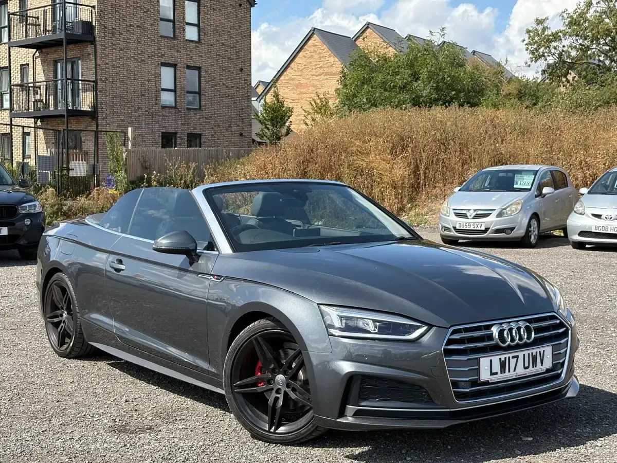Used Audi A5 Cabriolet S-Line 187 HP (137 kW) 2017 Grey Cabriolet