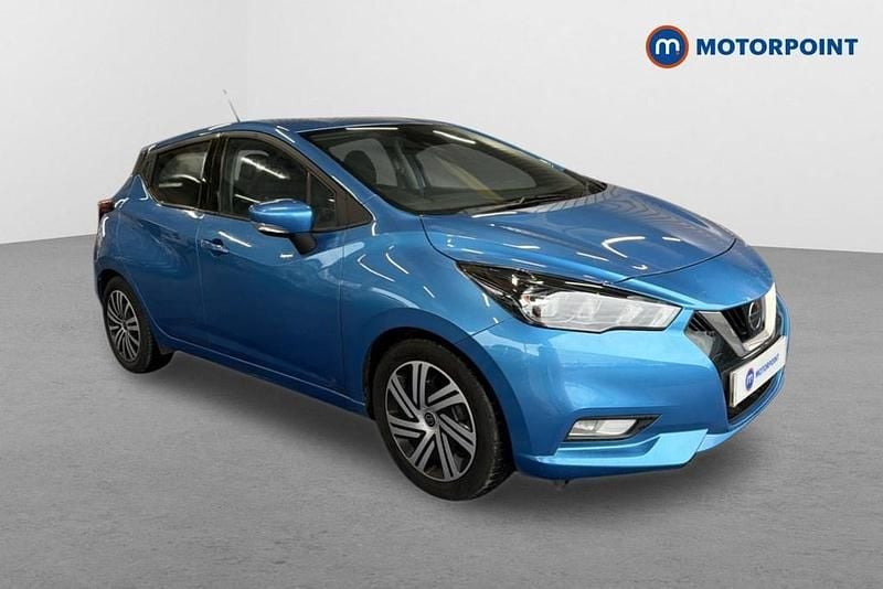 Used Nissan Micra Acenta 92 HP (67 kW) 2021 Blue Hatchback