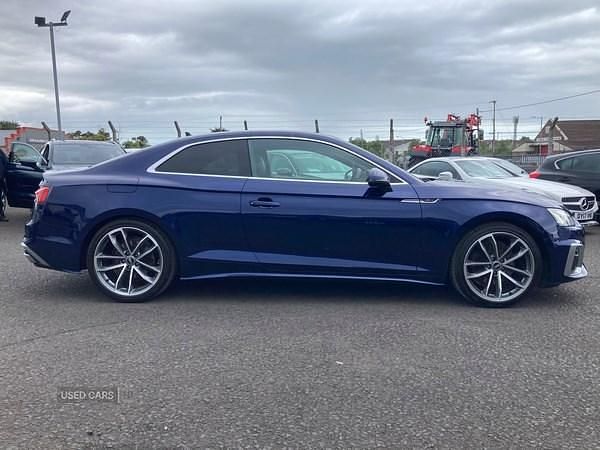 Used Audi A5 S-Line 163 HP (119 kW) 2021 Blue Coupe