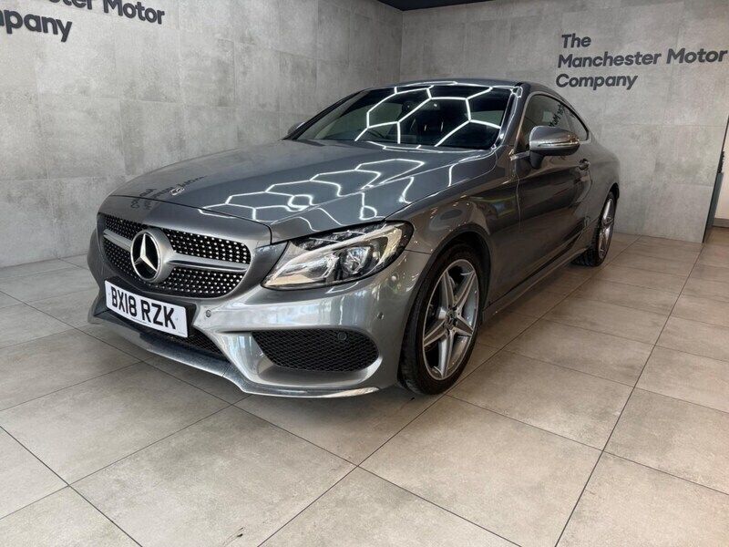 Grey Used 2018 Mercedes C220 AMG line Coupe | £11,820 (Good price) - Image 1/4