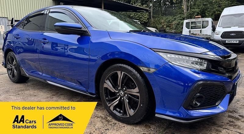 Blue Used 2018 Honda Civic Sport Hatchback | £8,795 (Good price) - Image 1/2