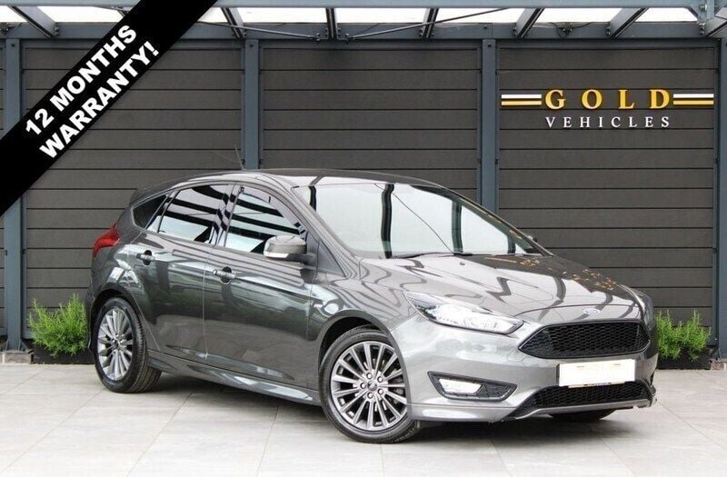Grey Used 2017 Ford Focus ST-Line Hatchback | £9,495 (Fair price) - Image 1/4