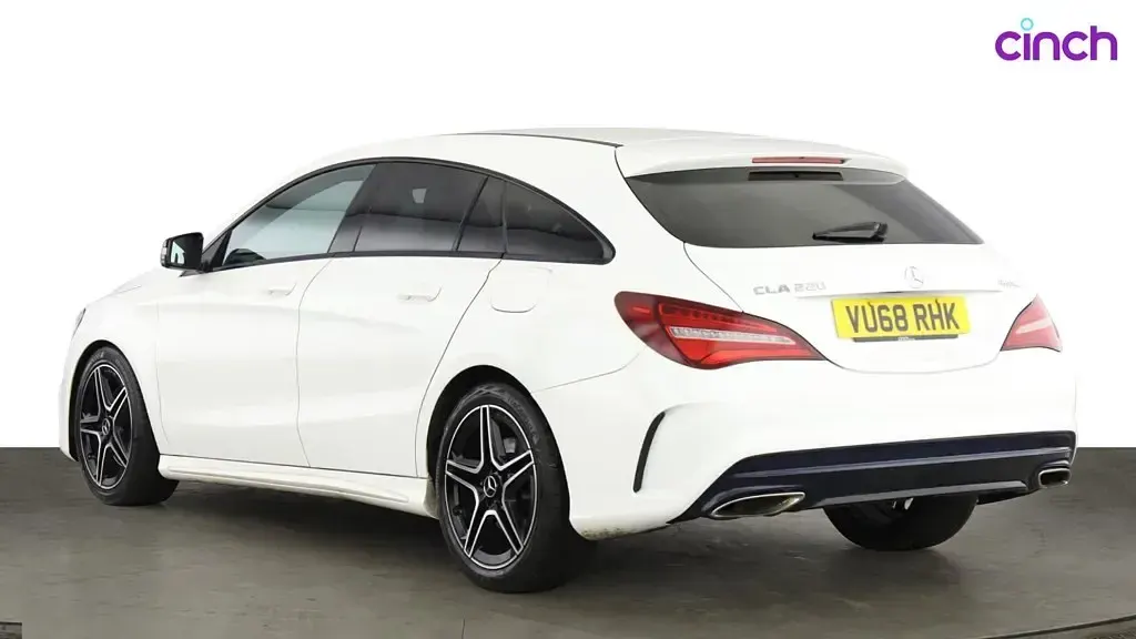 Used Mercedes CLA220 AMG line 2018 White Coupe