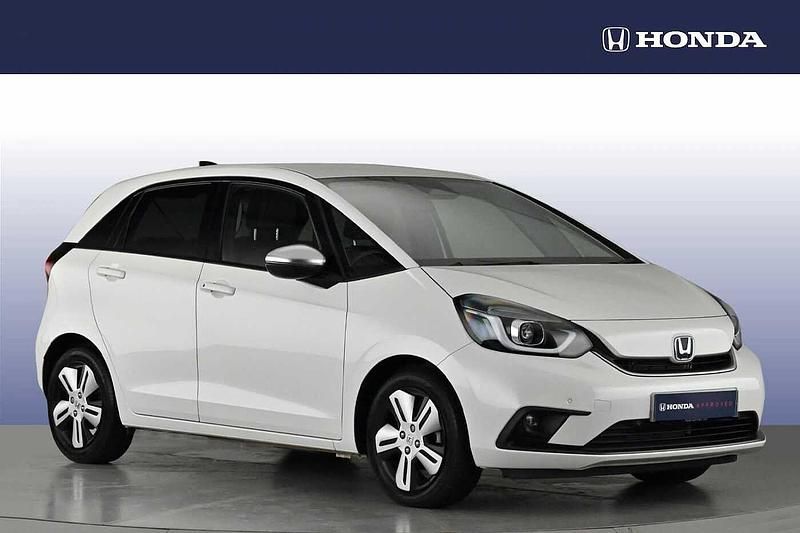 Pearl platinum white Used 2021 Honda Jazz Hybrid Hatchback | £16,950 (Fair price) - Image 1/4