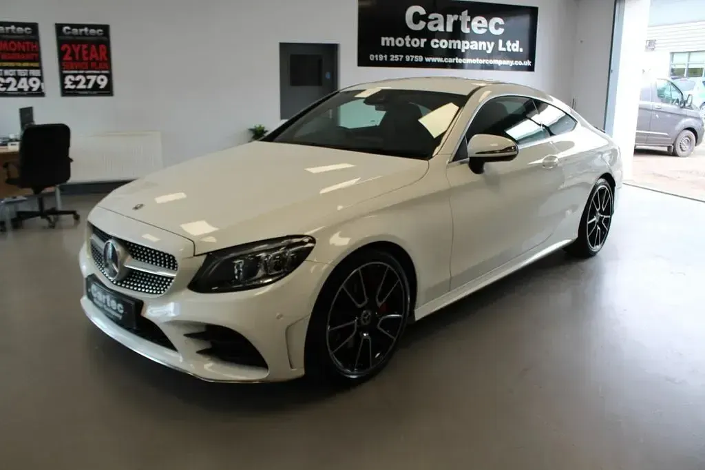 Used Mercedes C300 AMG Line Premium 2019 White Coupe
