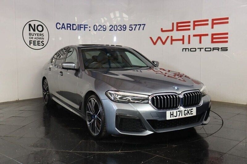 Blue Used 2021 BMW 545e M Sport Sedan | £24,988 - Image 1/4