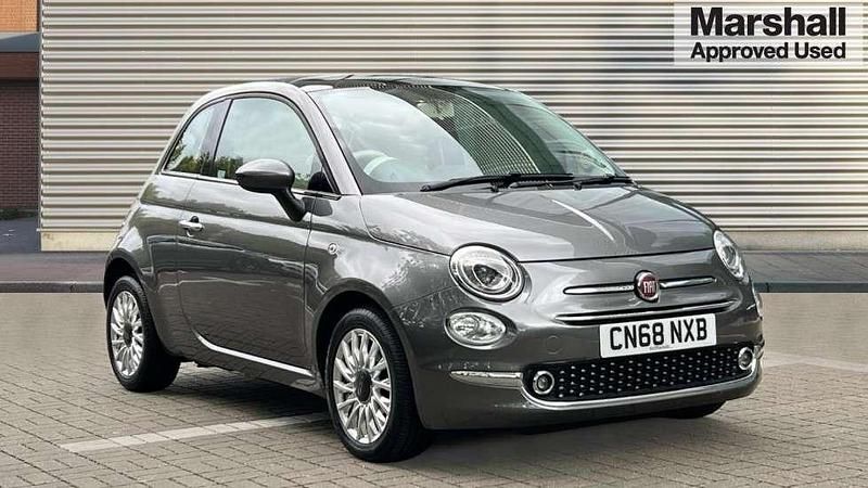 Grey Used 2018 Fiat 500 Lounge Hatchback | £6,745 (Fair price) - Image 1/4