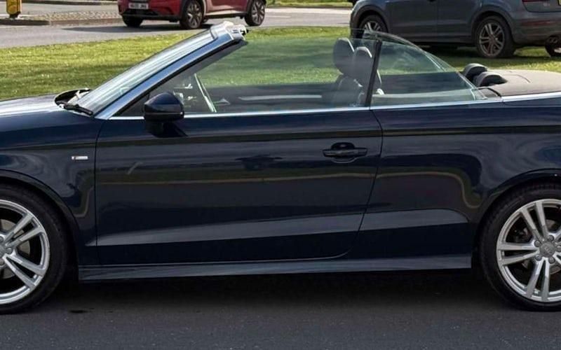 Used Audi A3 Cabriolet S-Line 150 HP (110 kW) 2018 Blue Cabriolet