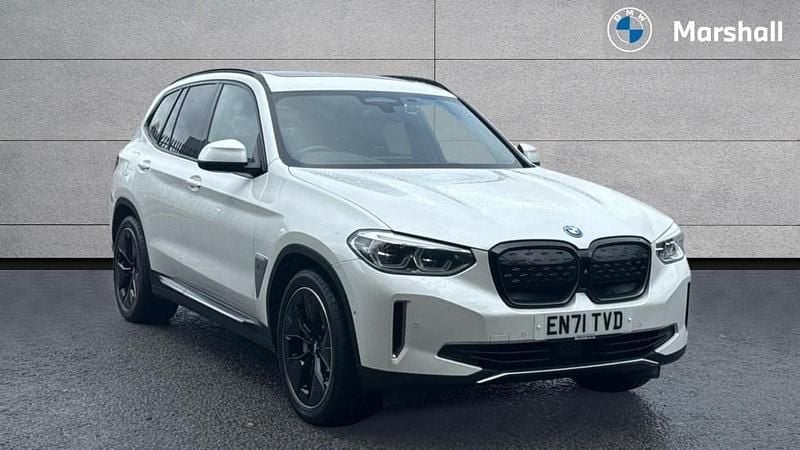 Mineral white metallic Used 2021 BMW iX3 Comfort Edition SUV | £28,420 (Fair price) - Image 1/4