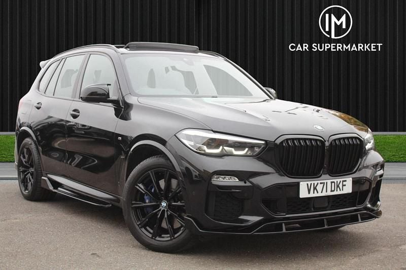 Black Used 2021 BMW X5 M Sport SUV | £38,885 (Fair price) - Image 1/4