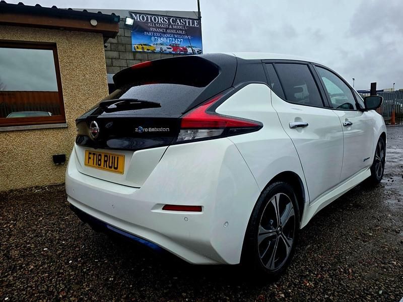 Used Nissan Leaf Tekna 110 kW (150 HP) 2018 White Hatchback