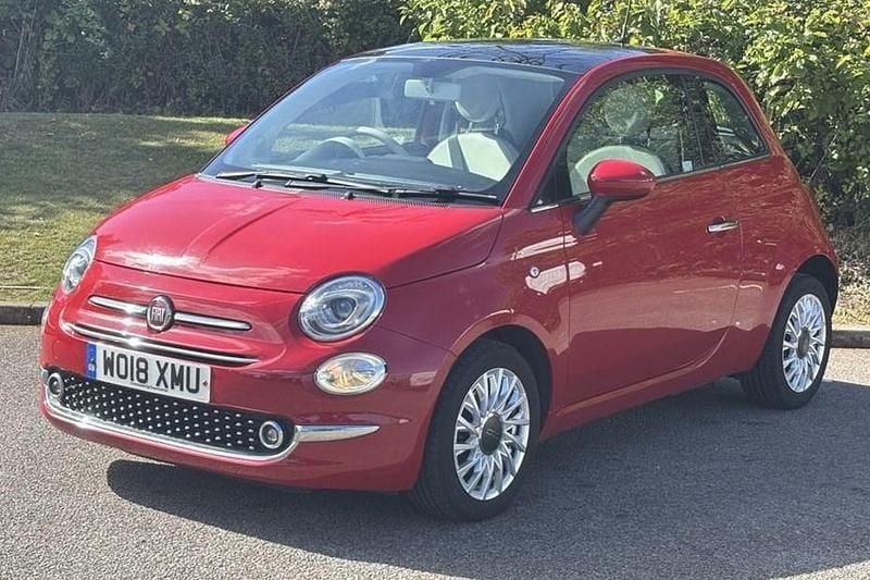 Red Used 2018 Fiat 500 Lounge Hatchback | £5,600 (Good price) - Image 1/1
