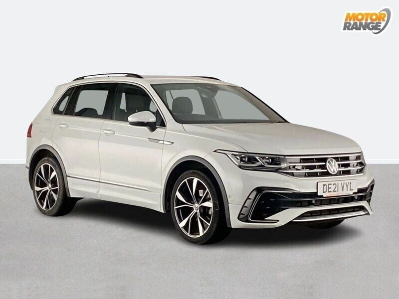 White Used 2021 VW Tiguan R-line SUV | £23,495 (Good price) - Image 1/4