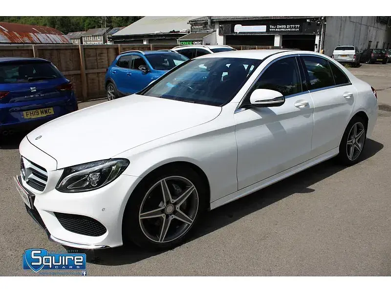 Used Mercedes C220 AMG line 170 HP (125 kW) 2015 White Sedan
