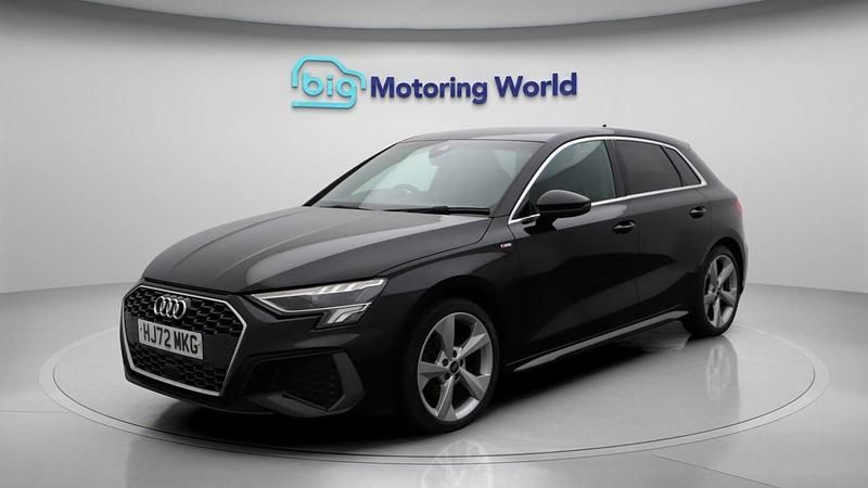 Used Audi A3 Sportback S-Line 2022 Black Hatchback
