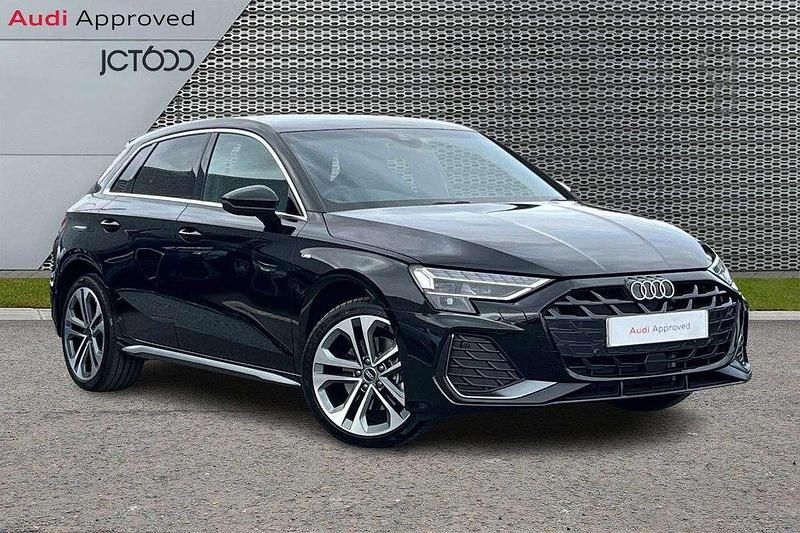 Black Used 2025 Audi A3 e-tron S-Line Hatchback | £28,832 (Fair price) - Image 1/4