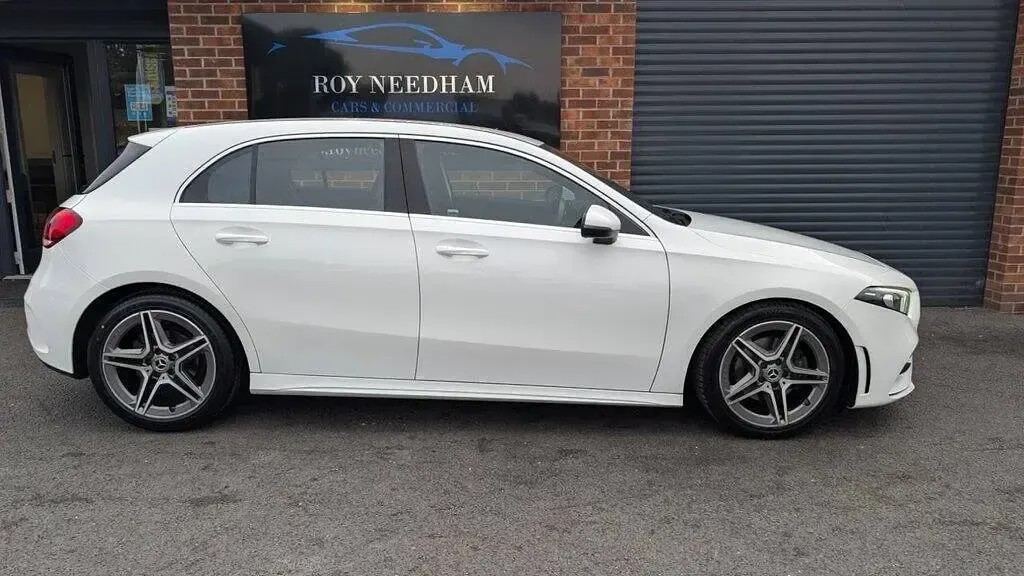 Used Mercedes A200 AMG line 150 HP (110 kW) 2019 White Hatchback