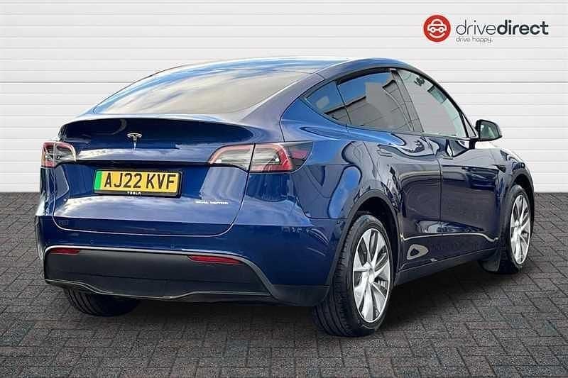 Used Tesla Model Y Long Range AWD 378 kW (514 HP) 2022 Blue SUV